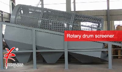 Rotary drum screen